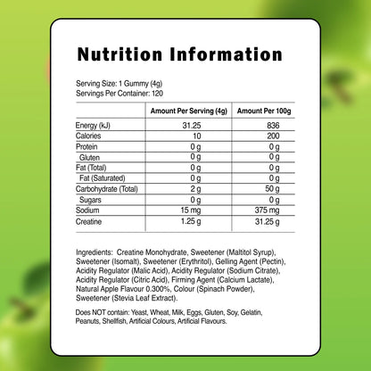 Green Apple Creatine Gummies