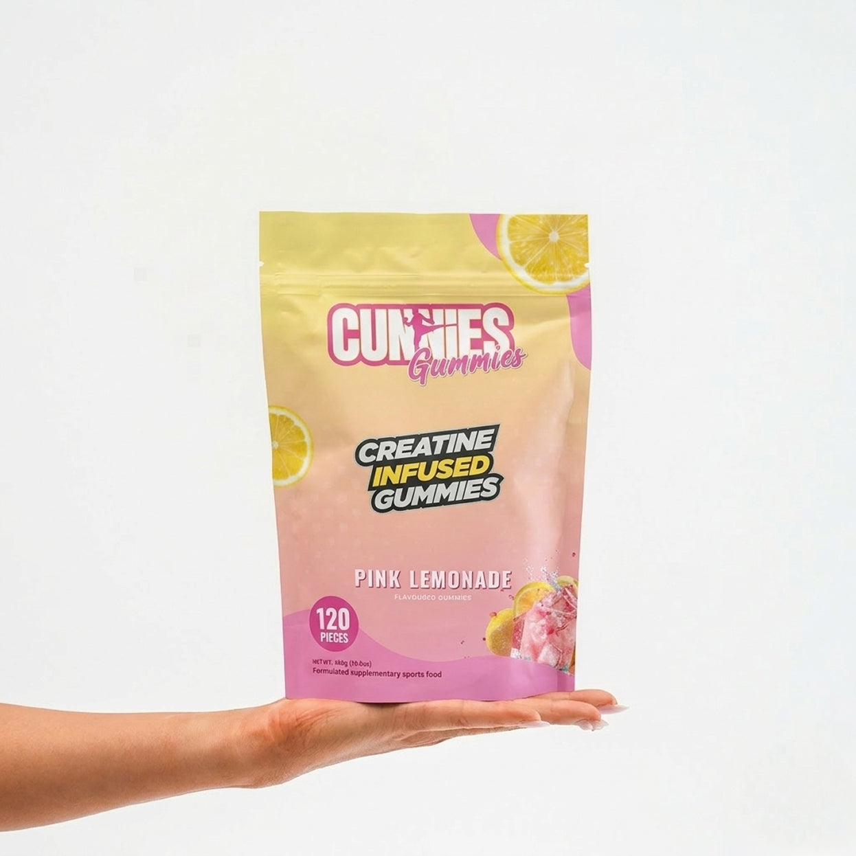 Cunnies Pink Lemonade Creatine Gummies