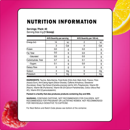 Raspberry Lemonade Pre-Workout