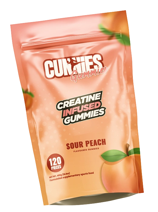 Sour Peach Creatine Gummies